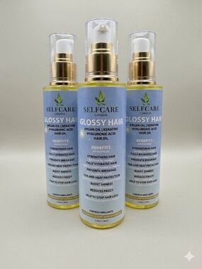 🌟 BUNDLE OF 3: Selfcare Canada Glossy Hair Oil 🌟Scelled